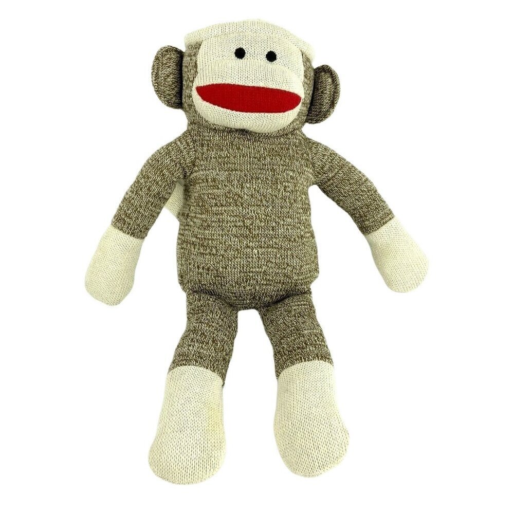 Kohls Cares 2012 Sock Monkey Skippyjon Jones 14 inch Brown Plush Stuffed Animal